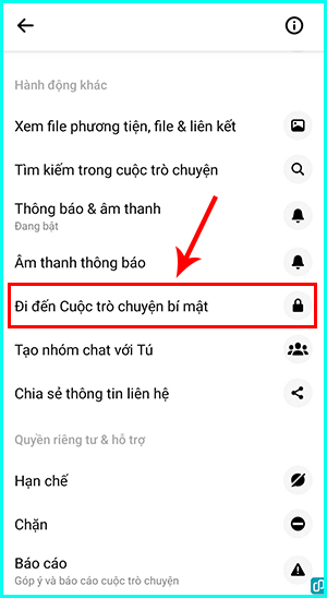 cách mở cuộc trò chuyện bí mật trên Messenger