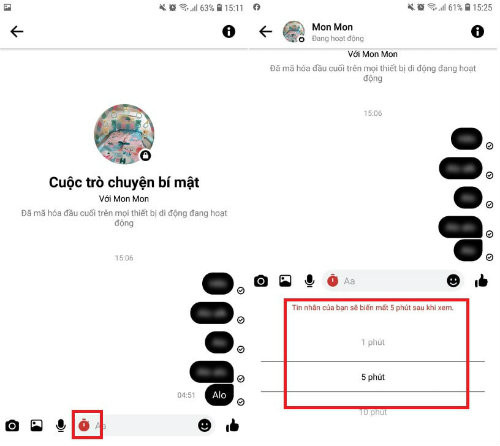 cách mở cuộc trò chuyện bí mật trên Messenger