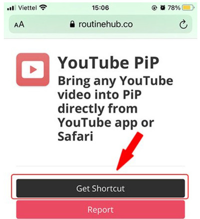 Tải Shortcut Youtube