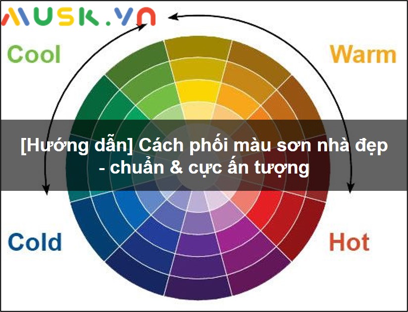 [Hướng dẫn] Cách phối màu sơn nhà đẹp - chuẩn & cực ấn tượng