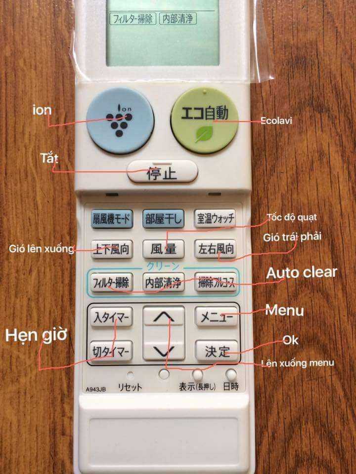 Hướng Dẫn Sử Dụng Remote Máy Lạnh Sharp Tiếng Nhật