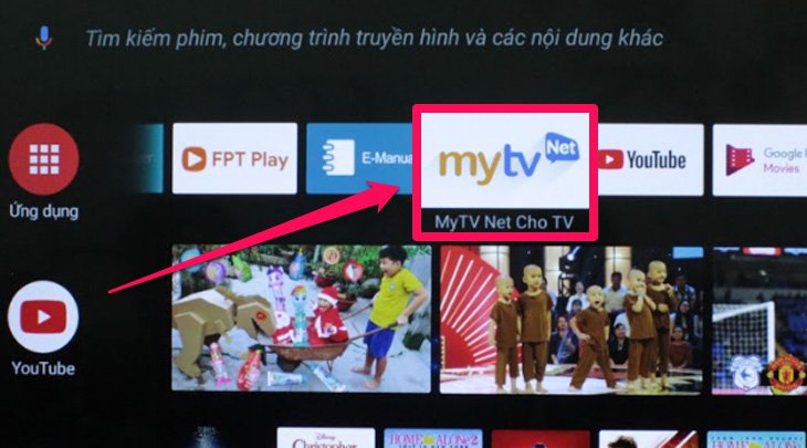 Truy cập ứng dụng MyTV