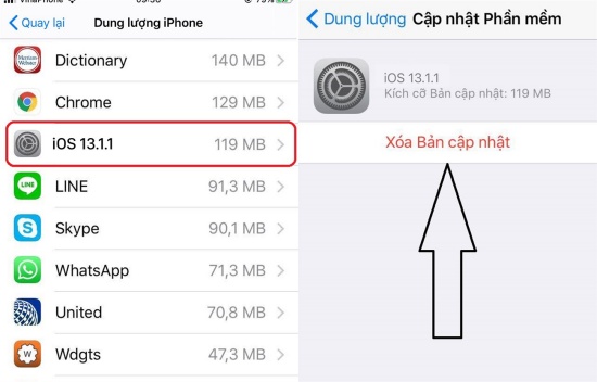 cách tat thong bao cap nhat phan mem tren iPhone