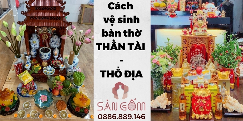 văn khấn xin lau dọn bàn thờ Thần Tài