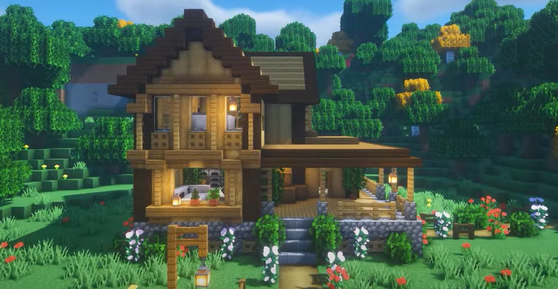 Làm sao để xây nhà đẹp trong Minecraft bằng gỗ 2022 | Tekmonk