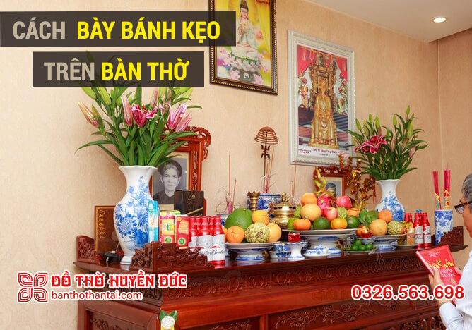 cách bày bánh kẹo đẹp mắt