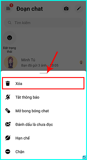 cách xóa cuộc trò chuyện bí mật trên messenger