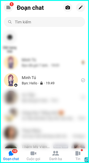 cách xóa cuộc trò chuyện bí mật trên messenger