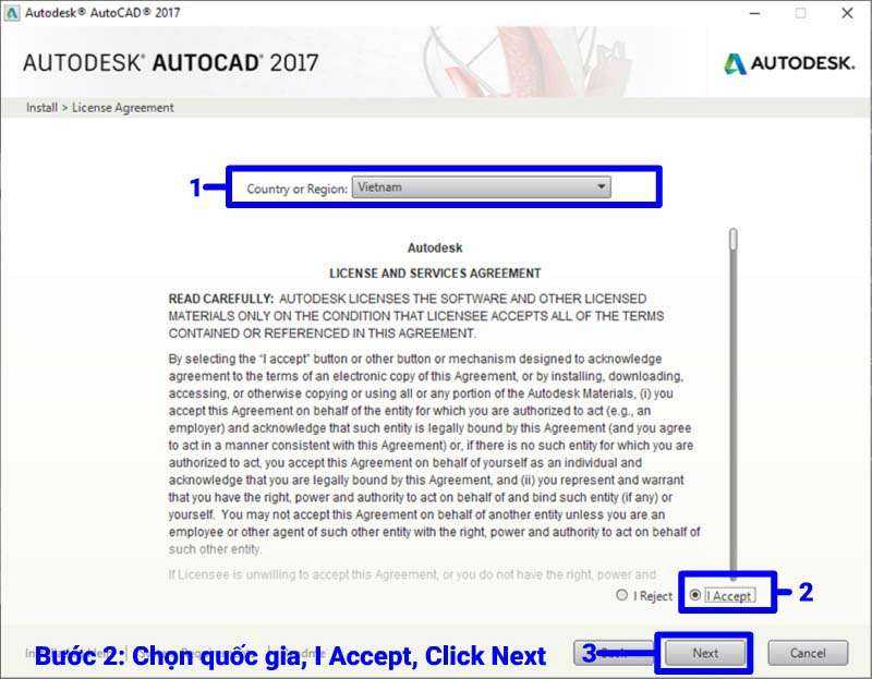 Tải và cài đặt phần mềm AutoCad 2017 Full + Hướng dẫn chi tiết