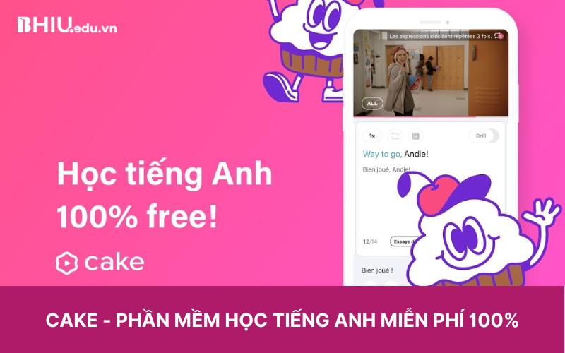 Cake – Phần mềm học tiếng anh miễn phí 100%