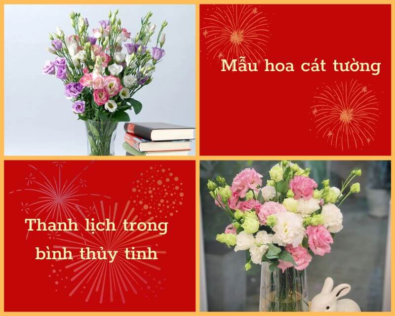 Bình hoa cát tường thanh lịch, tao nhã