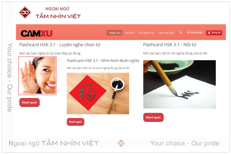 Các khóa học online miễn phí và hiệu quả từ web tiếng Trung Cầm Xu