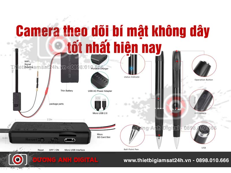 Camera theo dõi bí mật không dây tốt nhất trên thị trường hiện nay