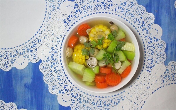 Canh rau củ chay