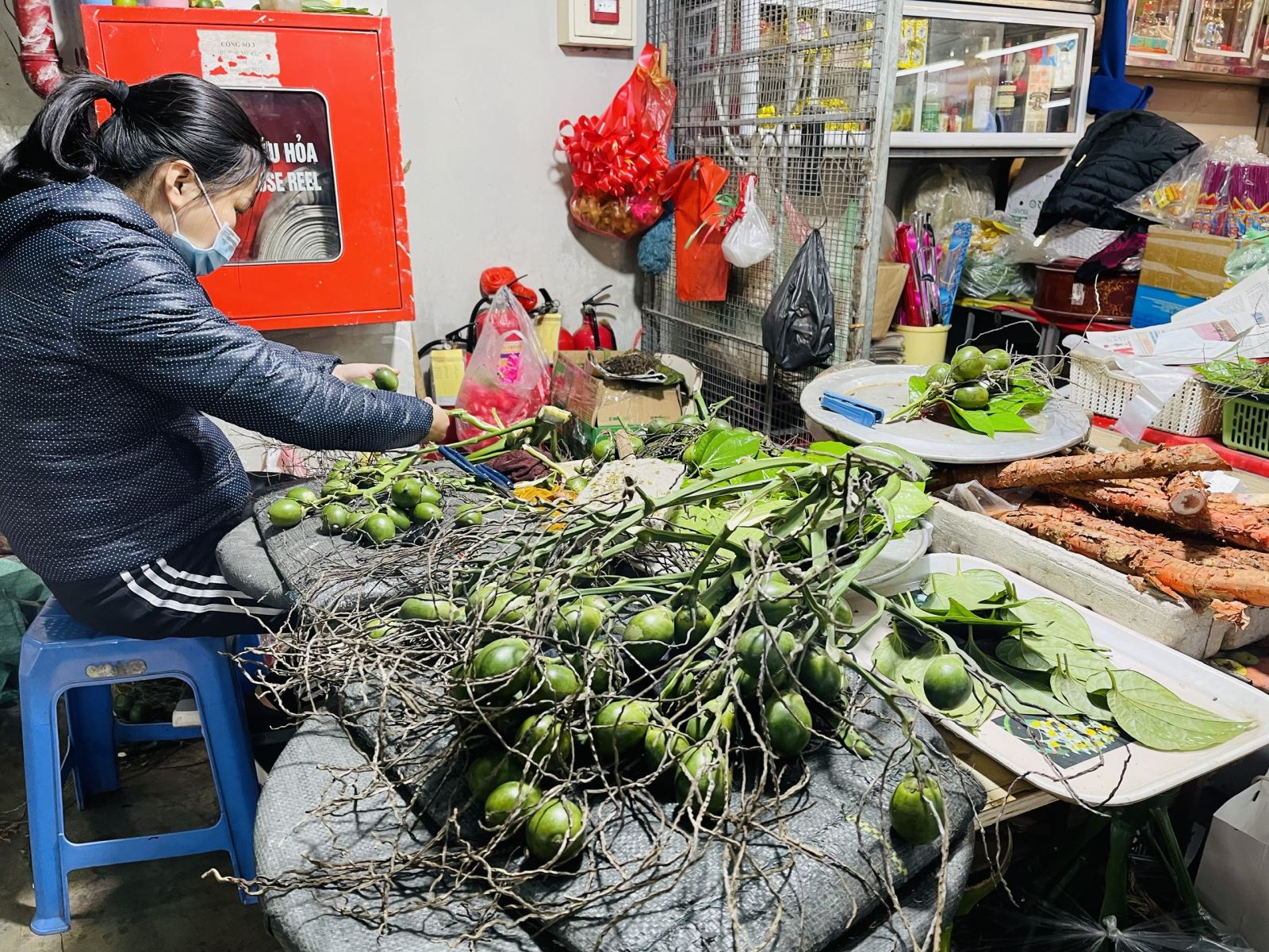 Giá cau ngày cận Tết tăng mạnh, lá mùi tắm cuối năm ‘hút khách’