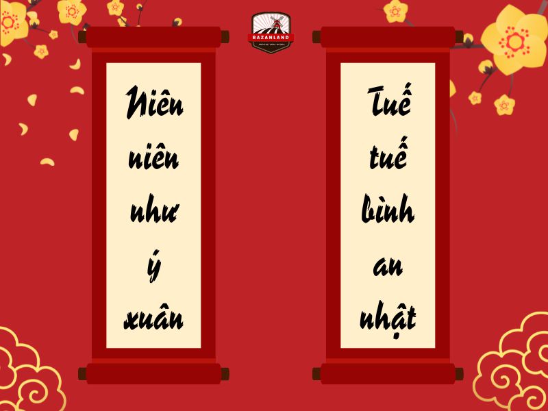 Câu đối Tết chữ Hàn Việt