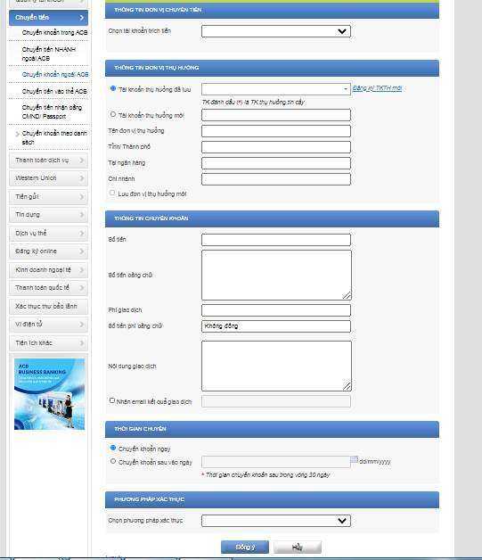 ACB Online Banking - Hướng dẫn đăng ký và sử dụng