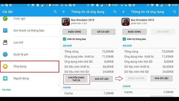 Cách chuyển ứng dụng sang thẻ nhớ bằng trình quản lý Android