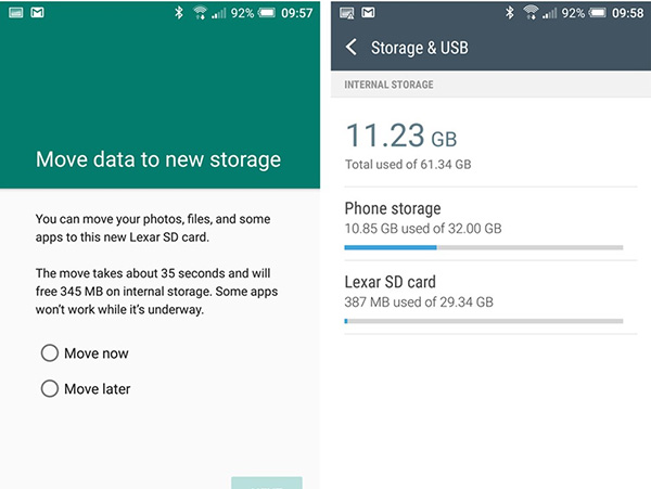 Tính năng Adoptable/Flex Storage trên Android 6.0 Marshmallow 