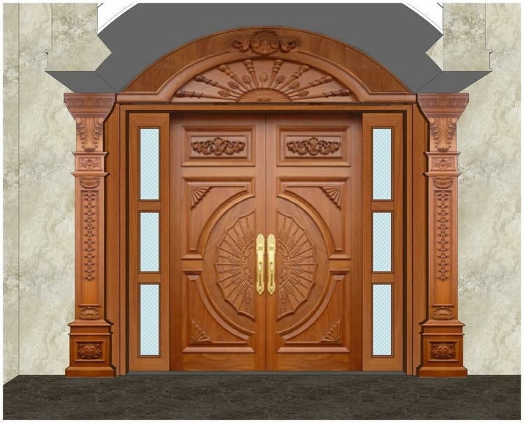 cửa gỗ biệt thự tân cổ điển