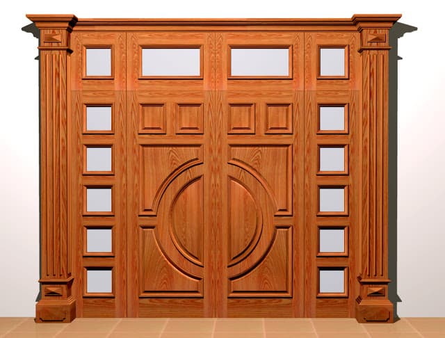 cửa gỗ biệt thự đẹp phong cách hiện đại