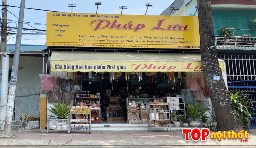 Cửa hàng Văn Hóa Phẩm Phật Giáo Pháp Lưu tại 67 Huỳnh Văn Nhứt, P.3, Tp.Tân An, T. Long An