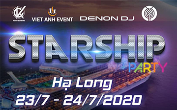 Denon DJ Vietnam tài trợ sự kiện STARSHIPARTY hot nhất mùa hè 2020 giữa lòng Vịnh Hạ Long