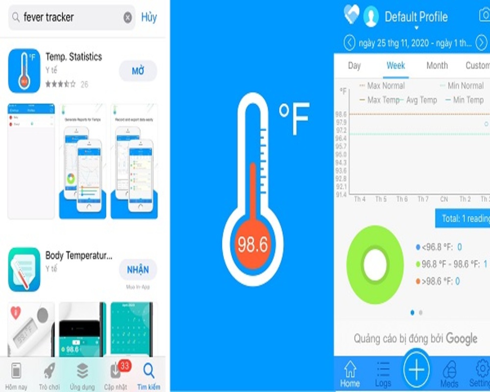 Ứng dụng đo nhiệt độ cơ thể bằng điện thoại