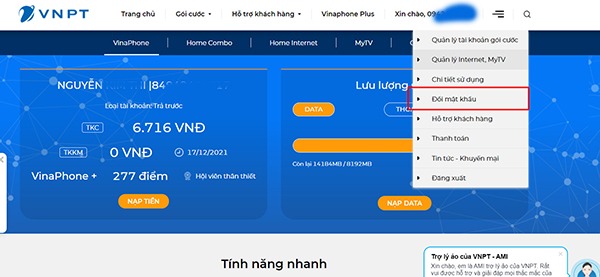 Cách đổi mật khẩu MY VNPT nhanh chóng nhất 