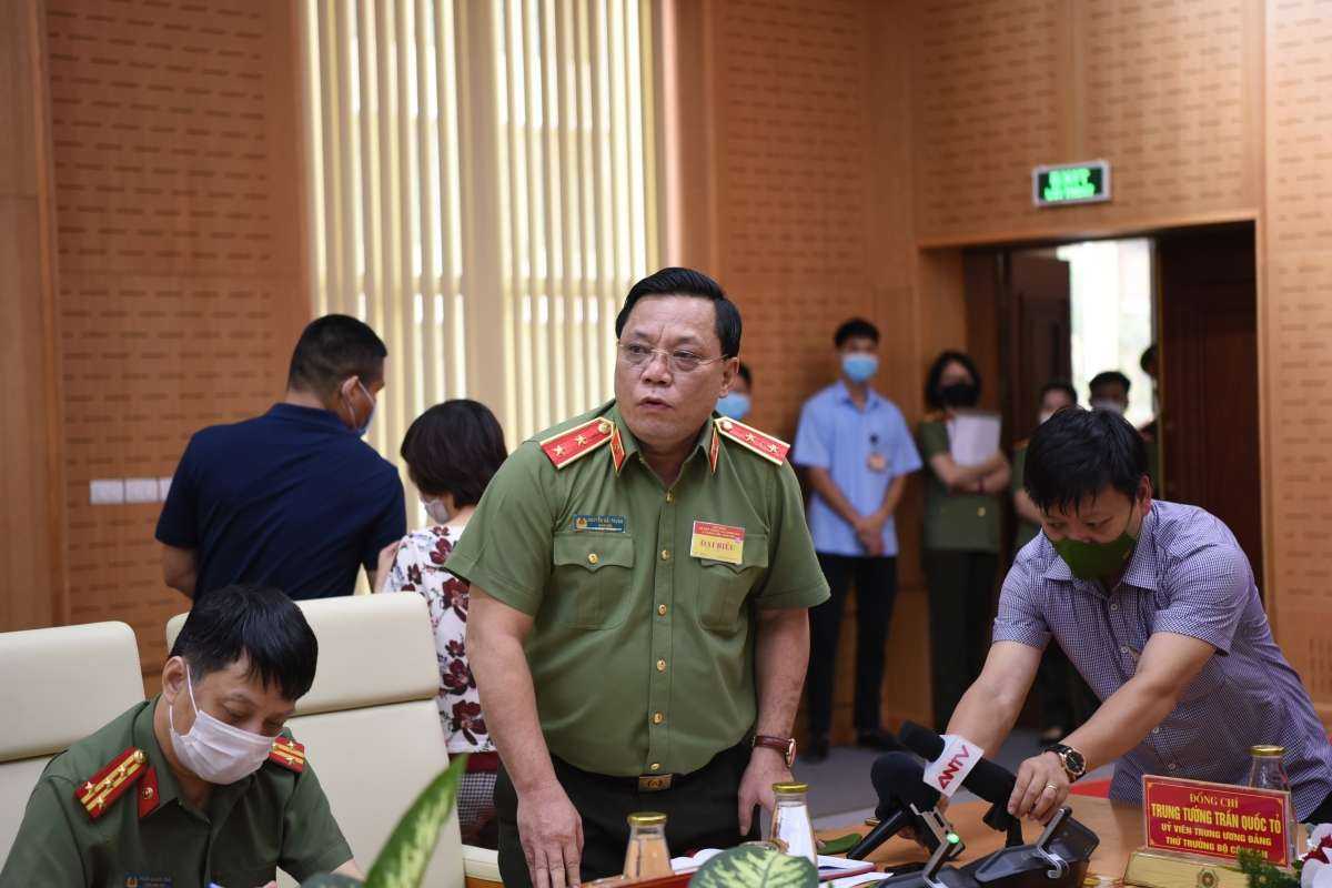 Trung tướng Nguyễn Hải Trung, Giám đốc Công an TP Hà Nội. (Ảnh: Trọng Phú)