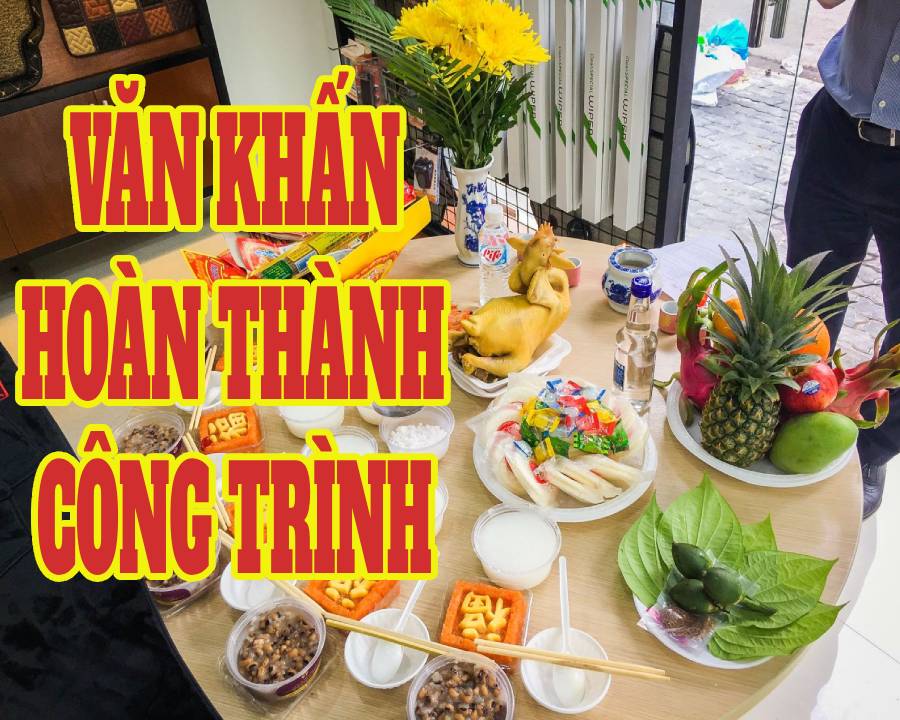 Văn khấn hoàn thành công trình, cách sắm lễ cúng chi tiết và đầy đủ - Ảnh 1.