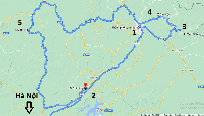 Bản đồ những điểm du lịch Lạng Sơn 1 ngày không nên bỏ lỡ 