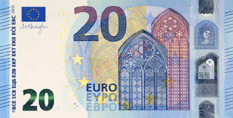 đồng euro gí trị thứ 7 về mệnh giá