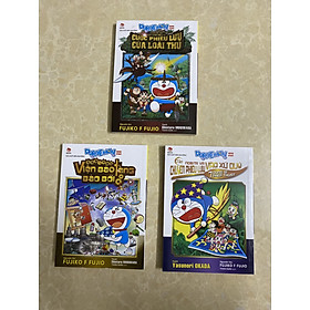 Mua Combo 3 cuốn Doraemon Movie Story: NOBITA VÀ VIỆN BẢO TÀNG BẢO BỐI, 7 DŨNG SĨ PHÉP THUẬT, CUỘC PHIÊU LƯU CỦA LOÀI THÚ tại Tủ sách Hoa Hướng Dương