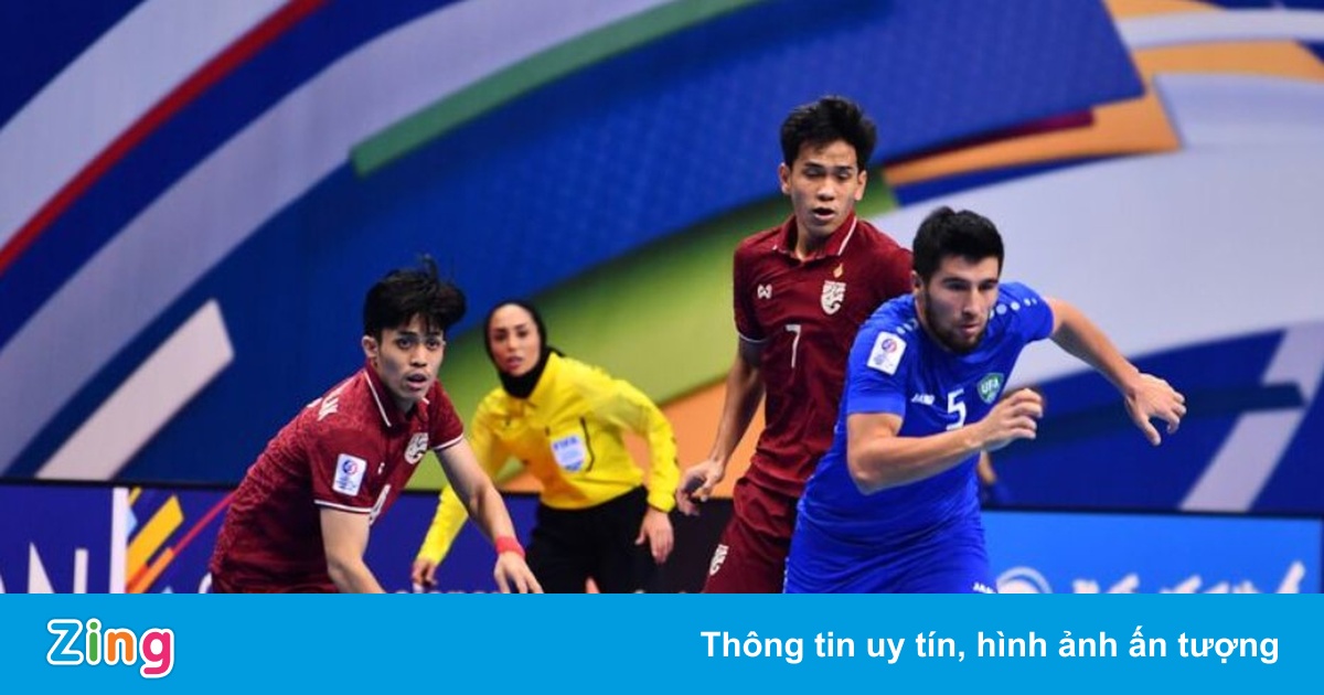 Futsal Thái Lan thảm bại 2-8 trước Uzbekistan