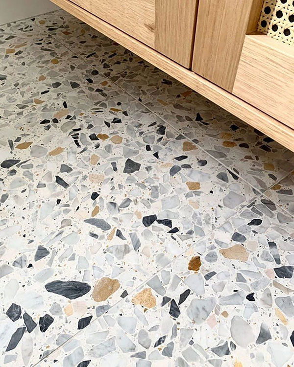 Gạch terrazzo - phông nền tuyệt vời cho không gian hiện đại, tối giản