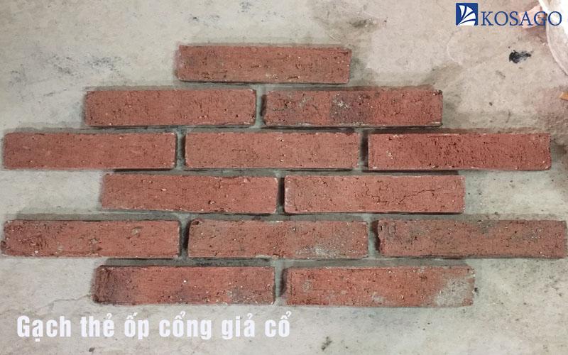 Gạch thẻ giả cổ ốp cổng