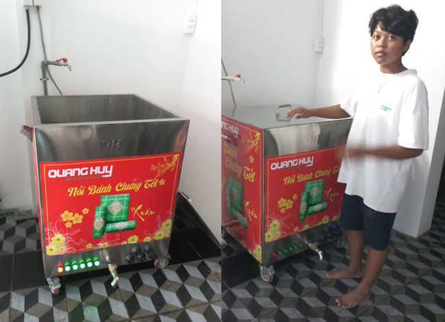 Giải pháp luộc bánh chứng số lượng lớn