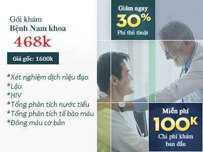 Gói khám bệnh nam khoa