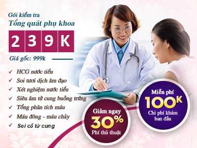 Gói khám bệnh phụ khoa