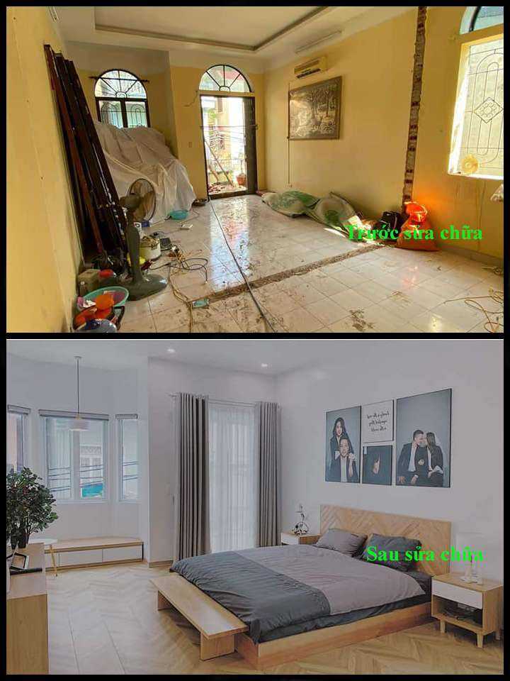 hình ảnh trước và sau khi sửa chữa nhà tại quận 3