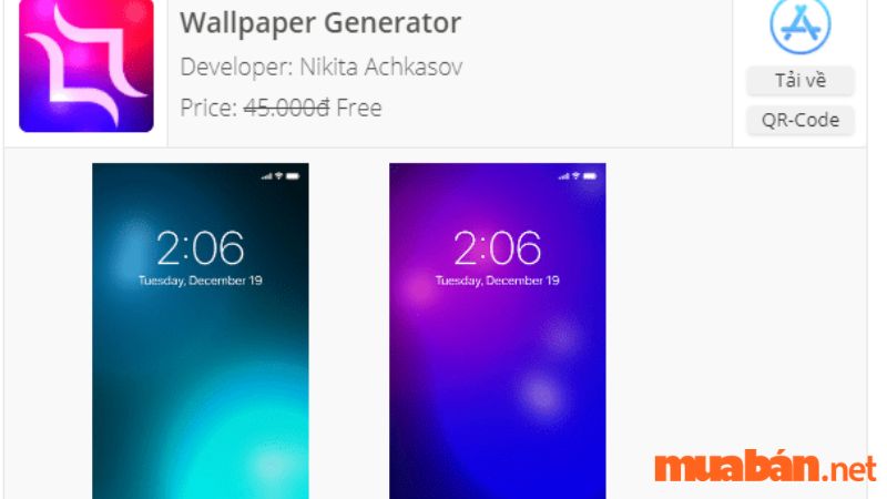 Wallpaper Generatоr – App hình nền iOS