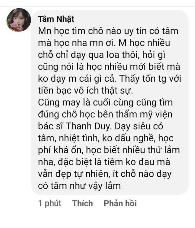 học nghề thẩm mỹ ở đâu