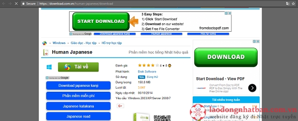 phần mềm human japanese