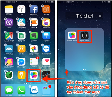 Hướng dẫn cách ẩn app trên màn hình iPhone 6s