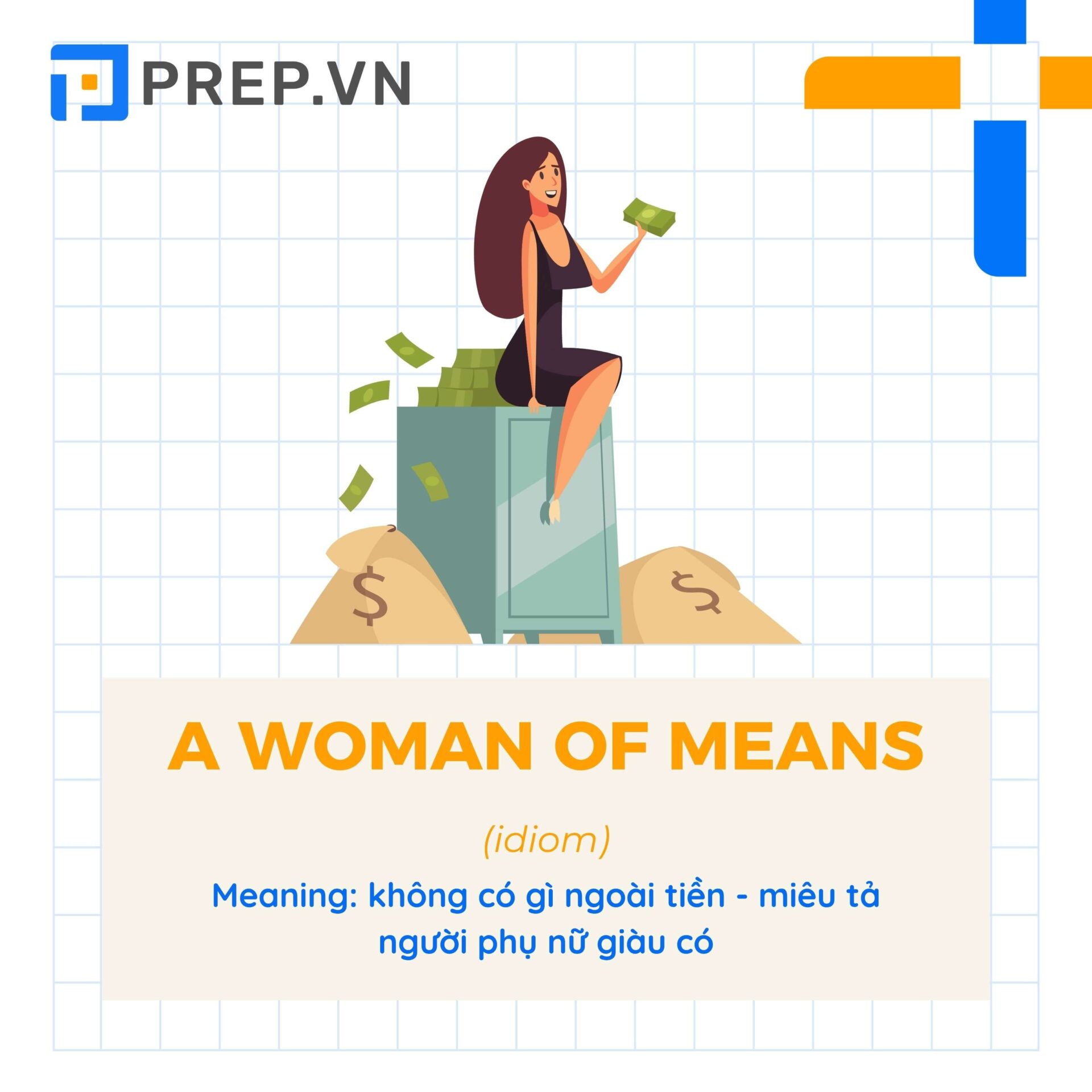 Idiom A Woman Of Means