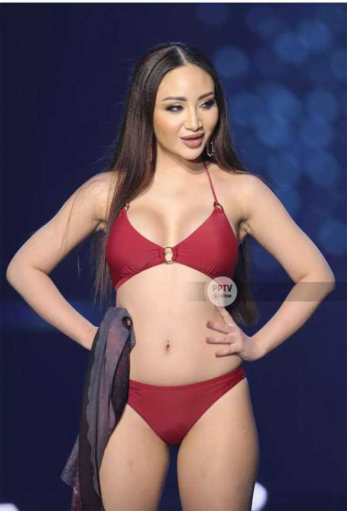 Thí sinh Hoa hậu Hoàn vũ Thái Lan 2021 lộ mỡ thừa khi diễn bikini 2