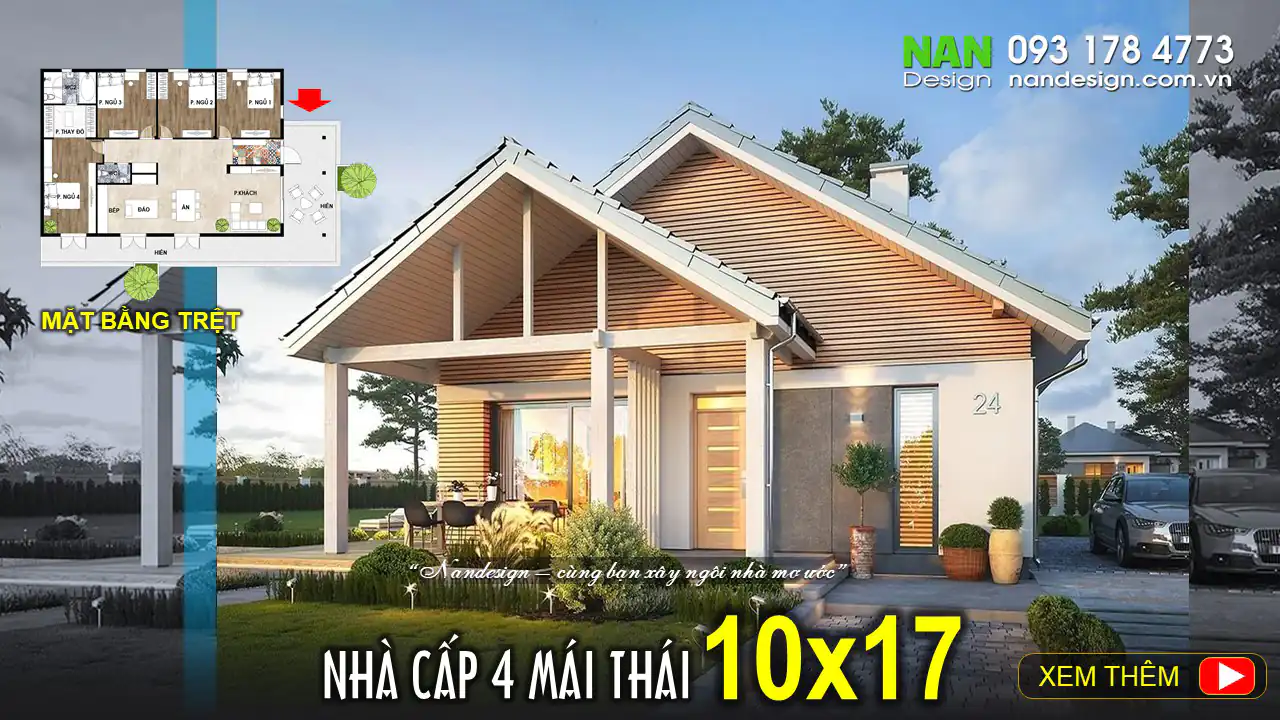 hình ảnh 3d nhà cấp 4