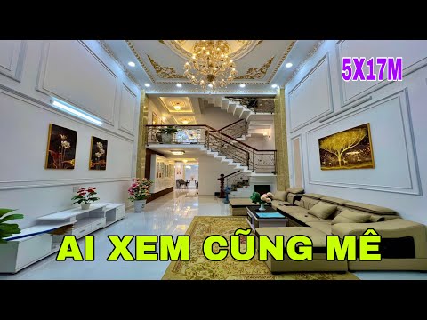 Bán nhà Gò Vấp | Mẫu nhà Cổ Điển 5m x 17m có thang máy ai xem cũng mê