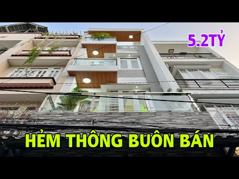 Bán nhà Gò Vấp | Nhà phố CHỦ XÂY Ở KẸT TIỀN BÁN GẤP 3.5 lầu hẻm 5m thông buôn bán giá 5.2 tỷ